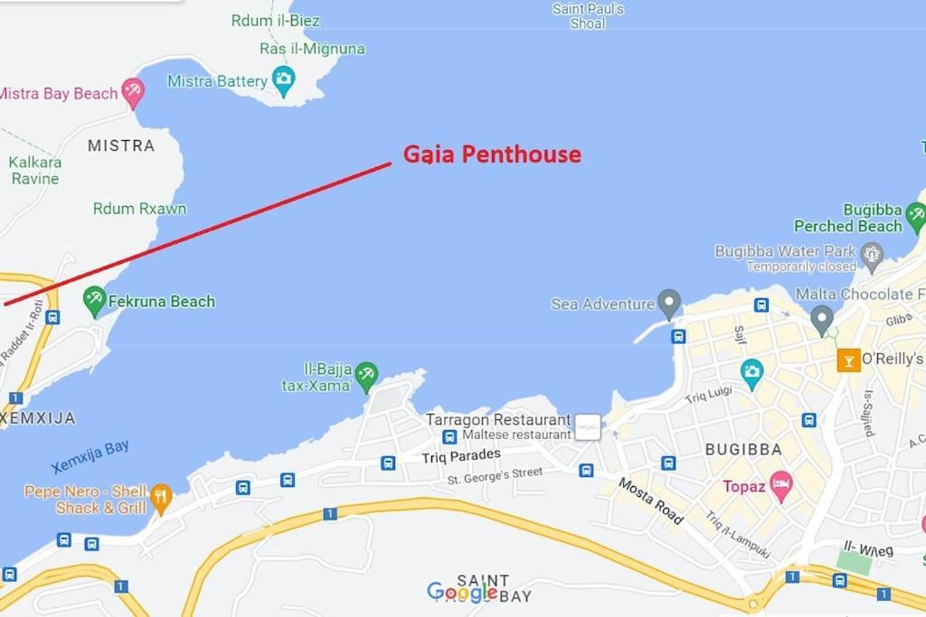 Gaia Penthouse Sea And Country Views Home Σεντ Πόλς Μπέι Εξωτερικό φωτογραφία